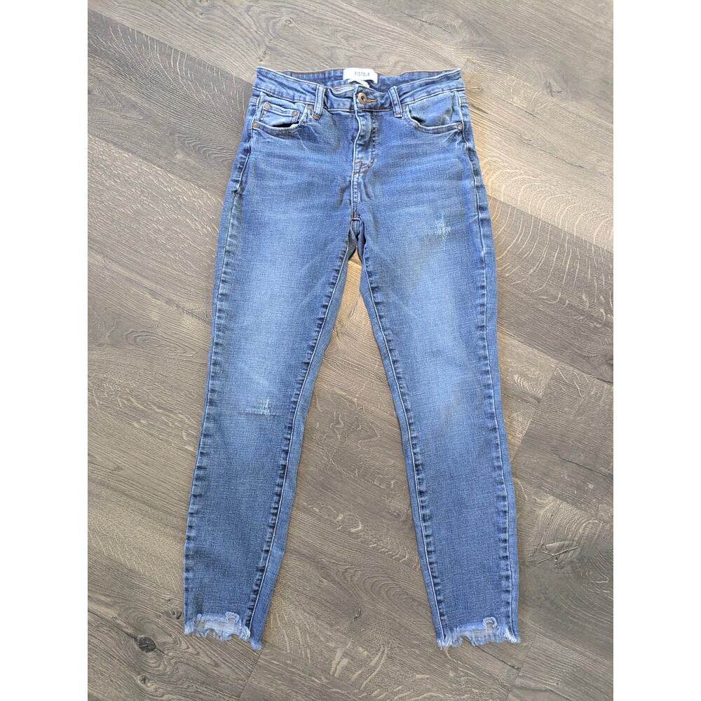 Pistola Premium Skinny Jeans Frayed Hem Sz 27